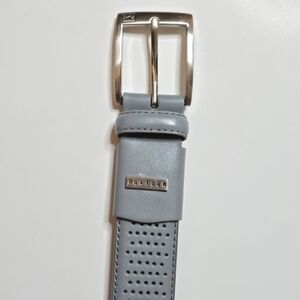PGA Tour Perforated Leather Golf Belt Gray Men’s Size 44